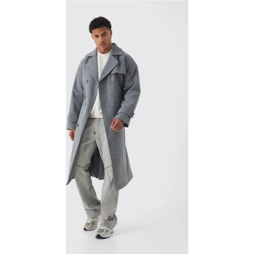 Manteau oversize croisé - M - Boohooman - Modalova