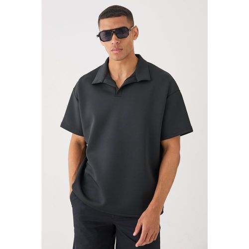 Polo oversize à revers contrastants - S - Boohooman - Modalova