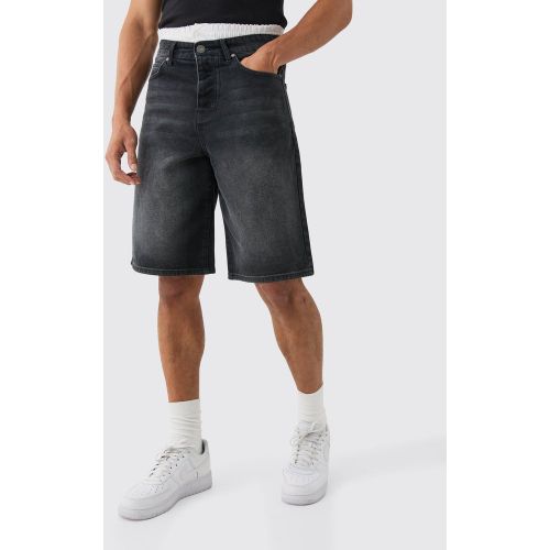 Jogging en jean à empiècement contrastant - 28 - Boohooman - Modalova