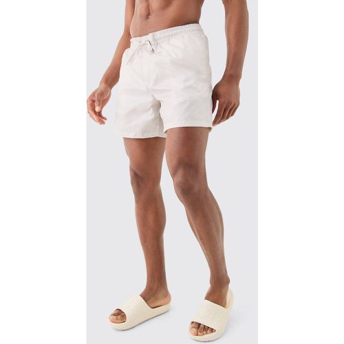 Short de bain mi-long brillant - L - Boohooman - Modalova