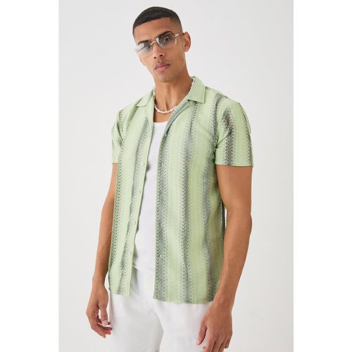 Chemise rayée à coutures apparentes - L - Boohooman - Modalova