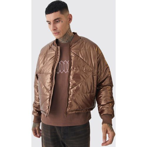 Tall - Bomber oversize matelassé homme - S - Boohooman - Modalova