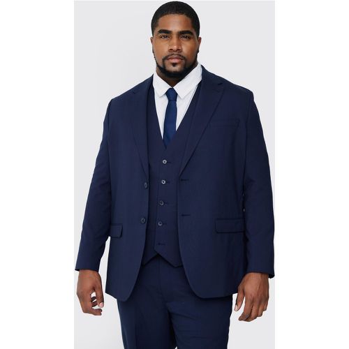 Grande taille - Veste de costume droite marine - 44 - Boohooman - Modalova