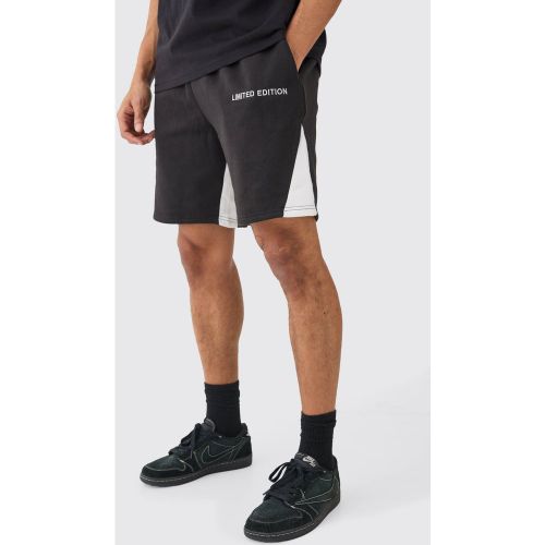 Short large à soufflet et slogan - Limited Edition - M - Boohooman - Modalova