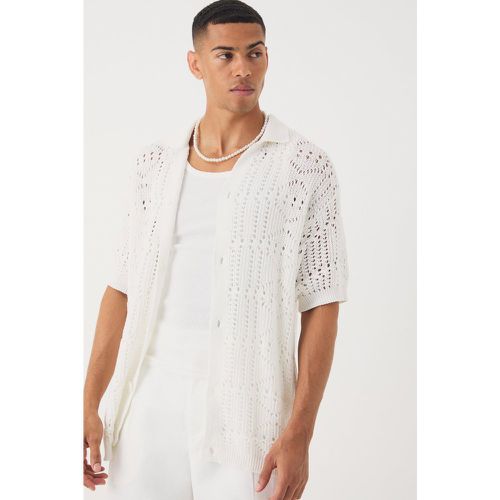 Chemise oversize texturée - S - Boohooman - Modalova