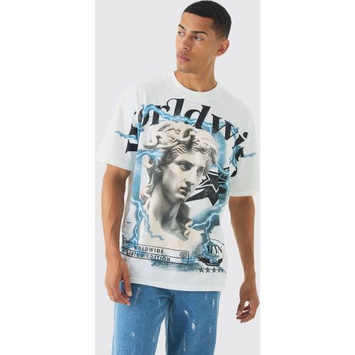 T-shirt oversize à coutures apparentes - S - Boohooman - Modalova