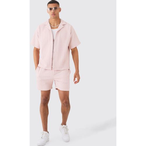 Ensemble avec chemise à manches courtes et short - L - Boohooman - Modalova