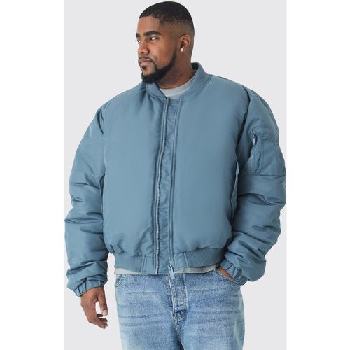 Grande taille - Bomber matelassé en ardoise homme - XXXL - Boohooman - Modalova