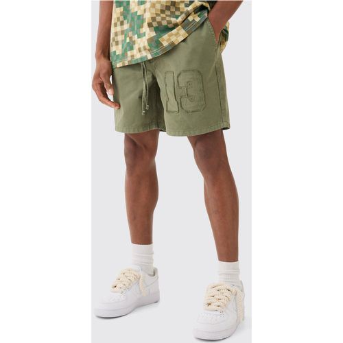 Short large à écussons - S - Boohooman - Modalova