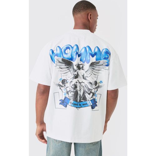 Oversized Super Heavyweight Jersey Graphic T-shirt - Boohooman - Modalova