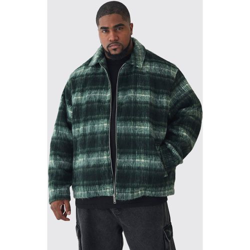 Grande taille - Veste Harrington à carreaux - XXXL - Boohooman - Modalova