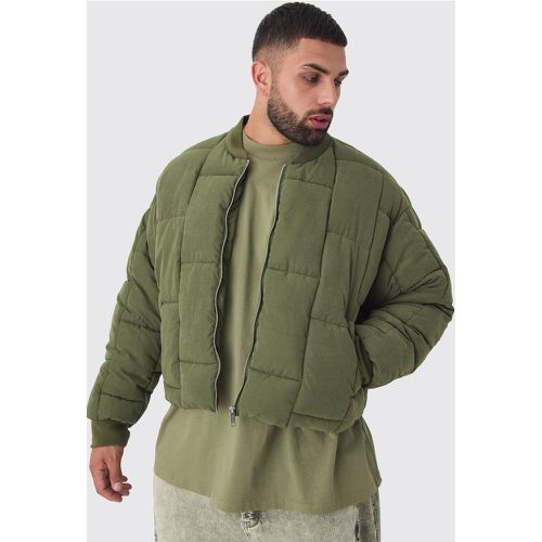 Grande taille - Bomber oversize matelassé homme - XXXL - Boohooman - Modalova