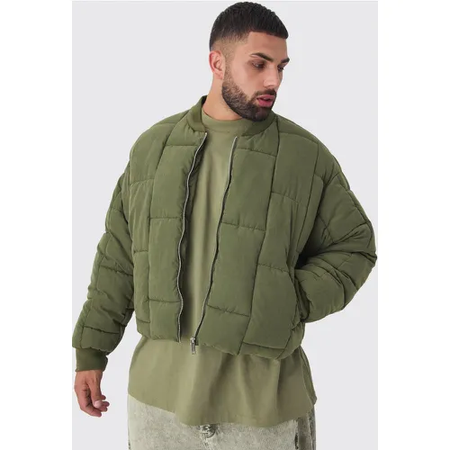 Grande taille - Bomber oversize matelassé homme - XXXXL - Boohooman - Modalova