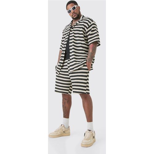 Grande taille - Ensemble oversize avec chemise et short homme - XXL - Boohooman - Modalova