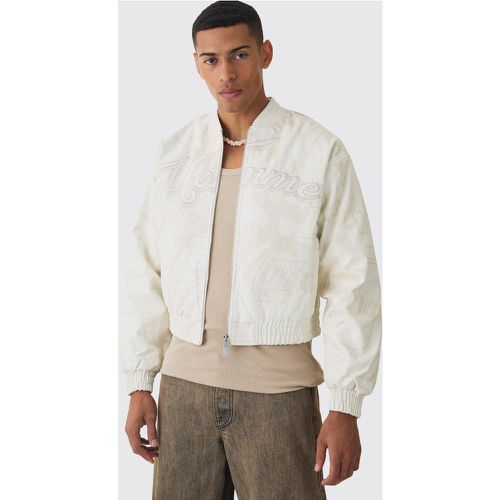 Bomber oversize imprimé en homme - L - Boohooman - Modalova