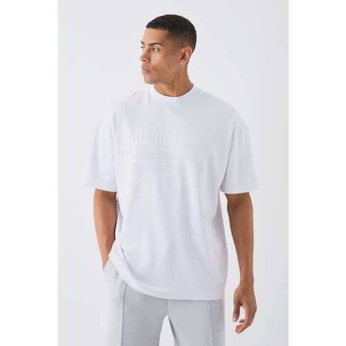 T-shirt épais oversize imprimé - S - Boohooman - Modalova