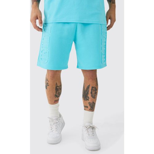 Relaxed Limited Embossed Short homme - Boohooman - Modalova