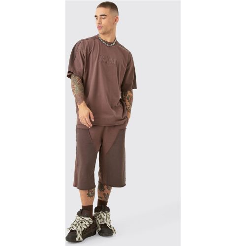 Ensemble oversize à écussons homme - L - Boohooman - Modalova