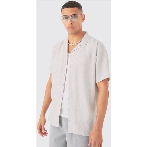 Chemise oversize en lin - L - Boohooman - Modalova