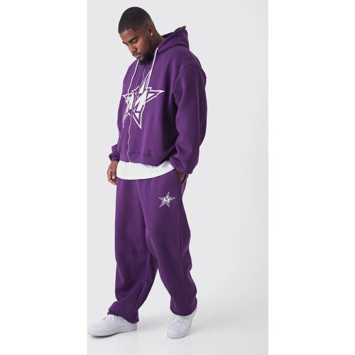 Grande taille - Survêtement oversize avec sweat à capuche et jogging - XXXL - Boohooman - Modalova