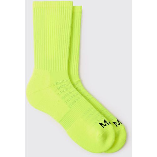 Chaussettes de sport fluo à col ras du cou - MAN Active - ONE SIZE - Boohooman - Modalova