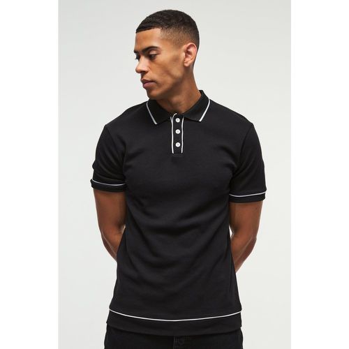 Polo à surpiqûres contrastantes - S - Boohooman - Modalova