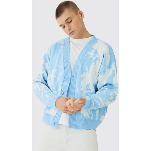 Cardigan oversize en maille à imprimé Renaissance - L - Boohooman - Modalova