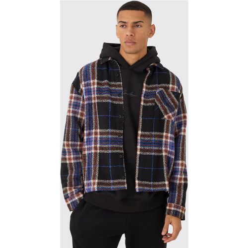Surchemise oversize à carreaux - L - Boohooman - Modalova