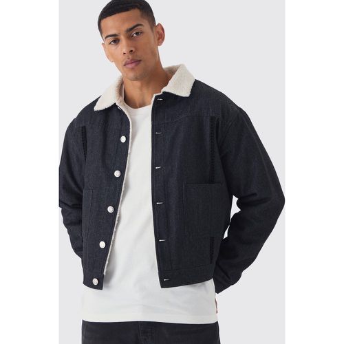 Veste oversize courte en polaire - S - Boohooman - Modalova