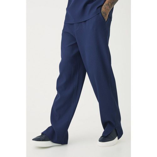 Tall - Pantalon large plissé fendu - S - Boohooman - Modalova