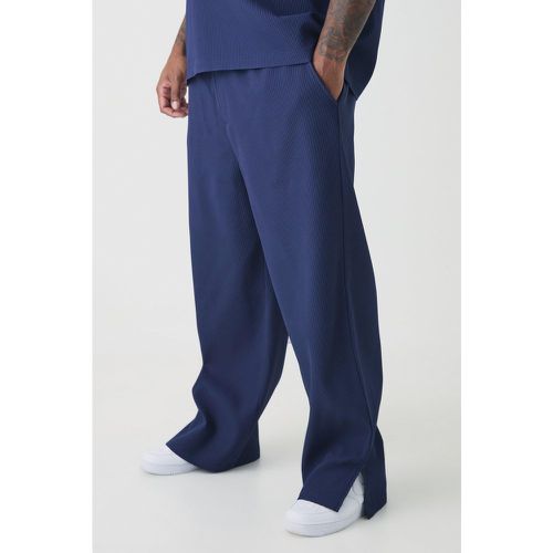 Grande taille - Pantalon large plissé fendu - XXXL - Boohooman - Modalova