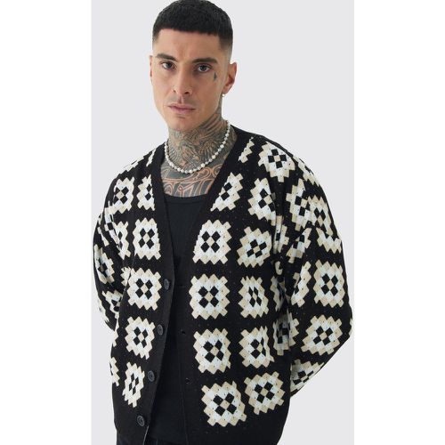 Tall - Cardigan large en crochet - S - Boohooman - Modalova