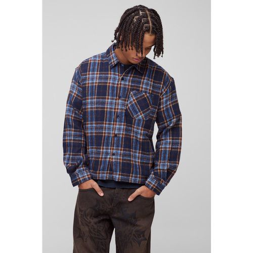 Chemise oversize à carreaux et manches longues - S - Boohooman - Modalova