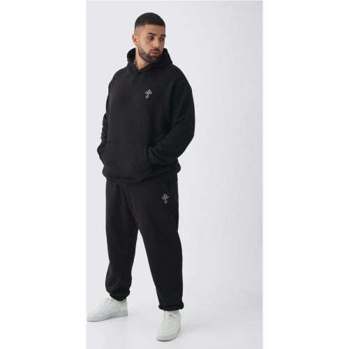 Grande taille - Sweat à capuche à sweat à capuche et jogging brodé - XXL - Boohooman - Modalova