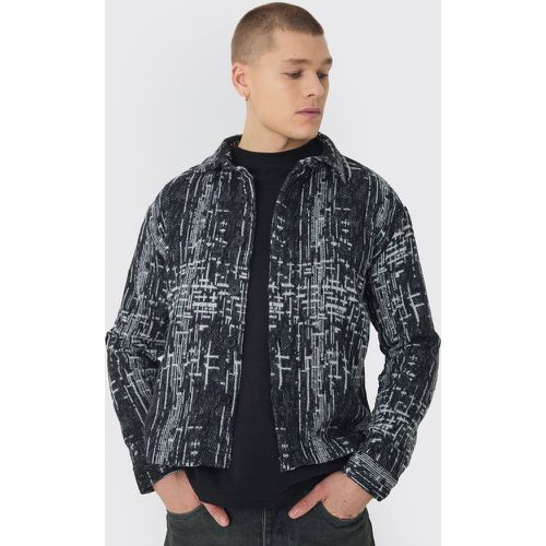 Surchemise oversize à imprimé abstrait - S - Boohooman - Modalova