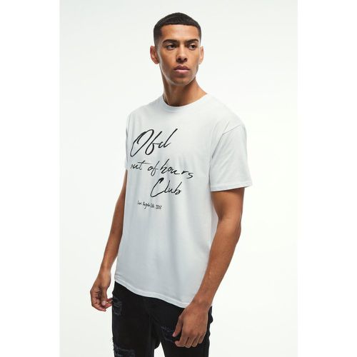 T-shirt droit imprimé - S - Boohooman - Modalova