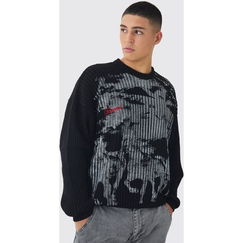 Pull en maille à épaules dénudées - S - Boohooman - Modalova