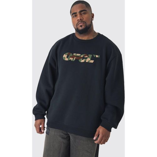 Grande taille - Sweat oversize à imprimé léopard homme - XXXL - Boohooman - Modalova