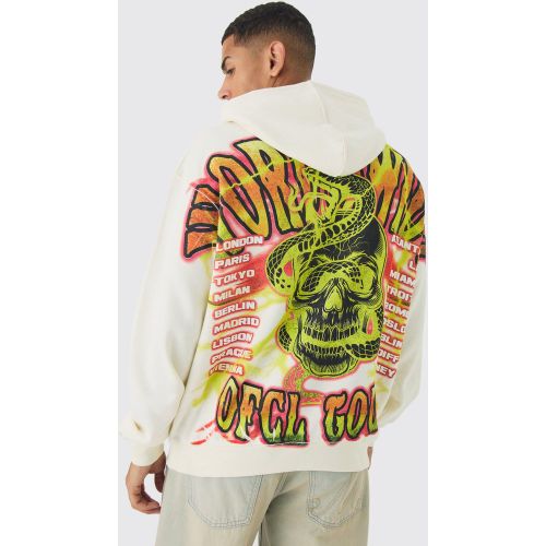 Sweat à capuche oversize à coutures apparentes - Ofcl - S - Boohooman - Modalova