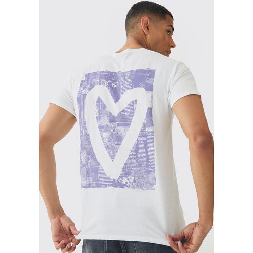 T-shirt à imprimé graffiti - XS - Boohooman - Modalova