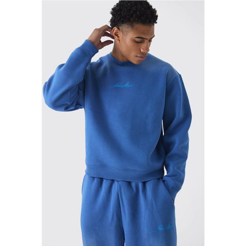 Sweat oversize délavé - MAN - M - Boohooman - Modalova