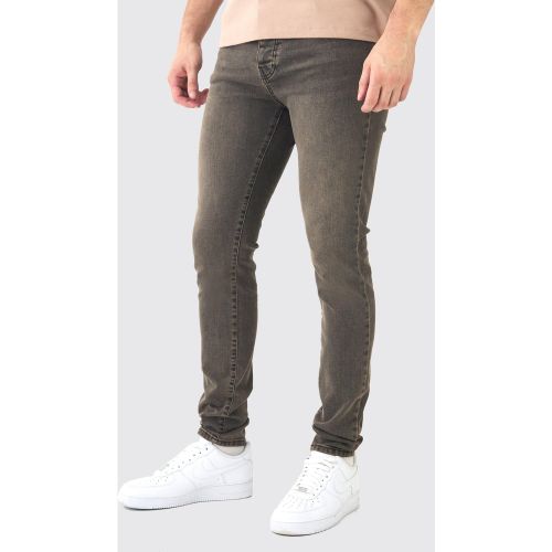 Tall - Jean skinny stretch teinté - 32 - Boohooman - Modalova