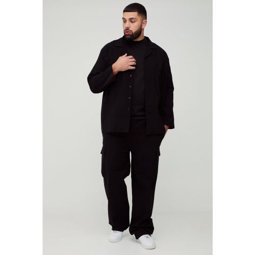 Grande taille - Ensemble avec chemise utilitaire et pantalon cargo - XXXL - Boohooman - Modalova
