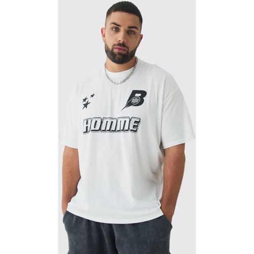 Grande taille - T-shirt imprimé étoiles - XXXXXL - Boohooman - Modalova