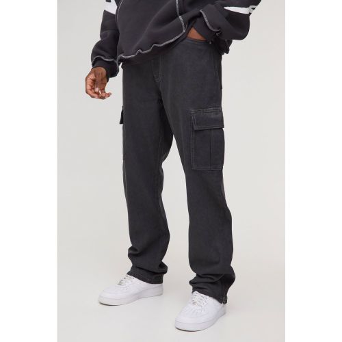 Tall - Jean cargo à ourlets zippés homme - 32 - Boohooman - Modalova