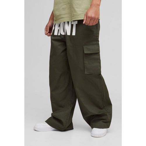 Pantalon cargo déchiré à taille élastiquée - S - Boohooman - Modalova