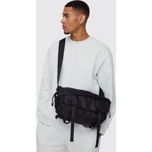 Sac à bandoulière avec rabat plié - ONE SIZE - Boohooman - Modalova