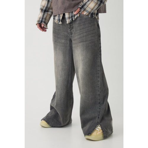 Jean baggy délavé fendu - 28R - Boohooman - Modalova