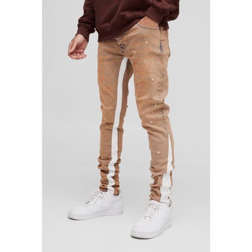 Jean skinny déchiré à taches de peinture - 28R - Boohooman - Modalova