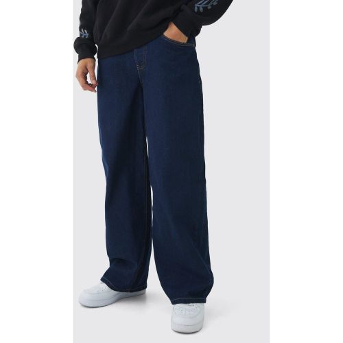 Jean baggy rigide en - 28S - Boohooman - Modalova